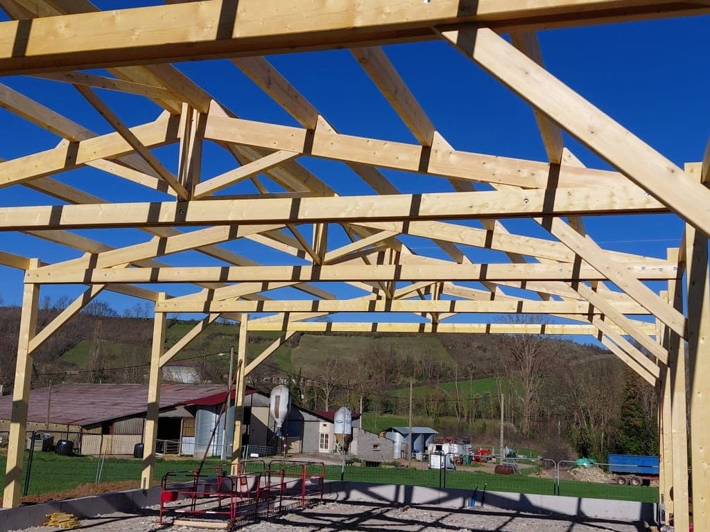 Bâtiment agricole, chantier Campitech